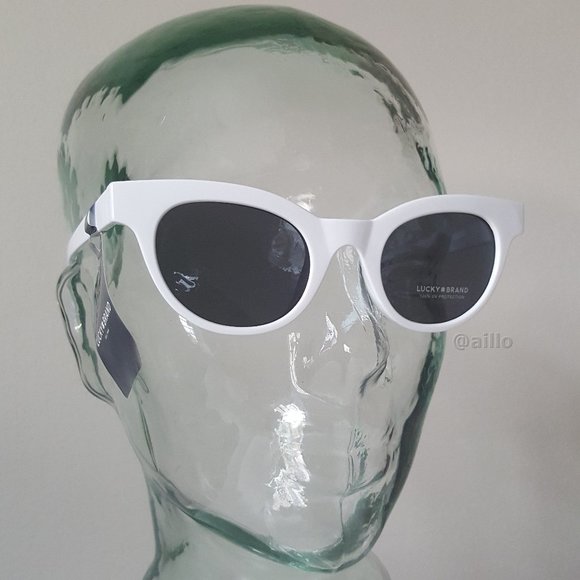 Lucky 🍀 Brand PACIFIC WHITE Cat Eye Sunglasses